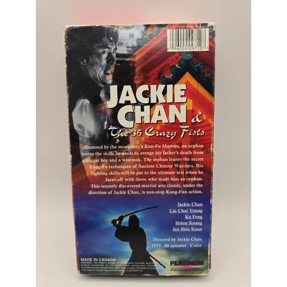 Jackie Chans 36 Crazy Fists (VHS, 2000)